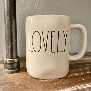 Rae Dunn LOVELY ceramic mug coffee tea cocoa